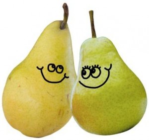 Smiling pears